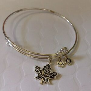 4/$20 Sol Maple Leaf Expandable Wire Bracelet.